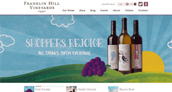 Desktop Screenshot of franklinhillvineyards.com